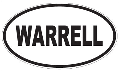 WARRELL - Oval Sticker