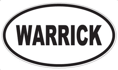 WARRICK - Oval Sticker