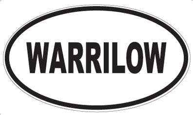 WARRILOW - Oval Sticker