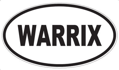 WARRIX - Oval Sticker
