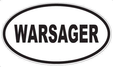 WARSAGER - Oval Sticker