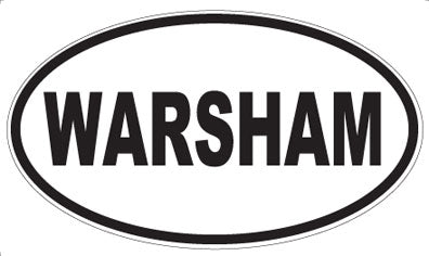 WARSHAM - Oval Sticker