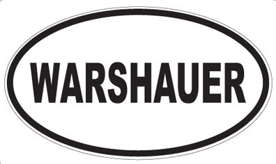 WARSHAUER - Oval Sticker