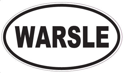 WARSLE - Oval Sticker