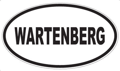 WARTENBERG - Oval Sticker