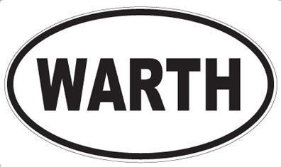 WARTH - Oval Sticker