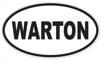 WARTON - Oval Sticker