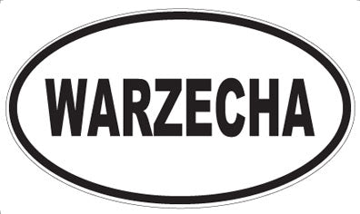 WARZECHA - Oval Sticker
