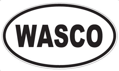 WASCO - Oval Sticker