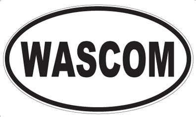 WASCOM - Oval Sticker
