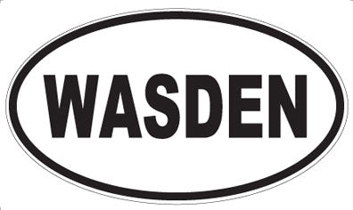 WASDEN - Oval Sticker
