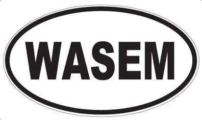 WASEM - Oval Sticker