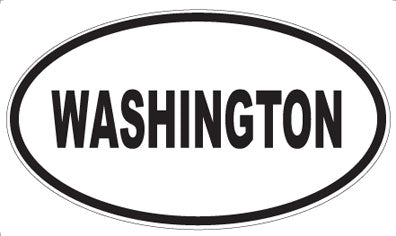 WASHINGTON - Oval Sticker