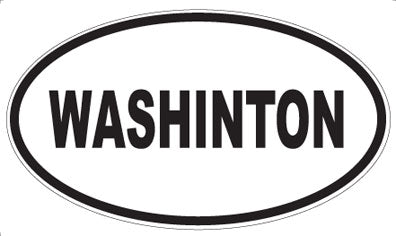 WASHINTON - Oval Sticker