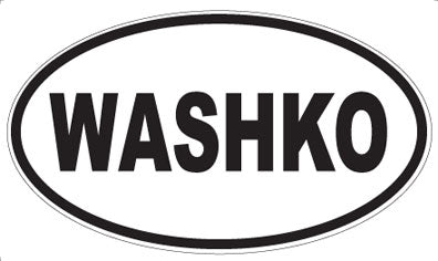 WASHKO - Oval Sticker