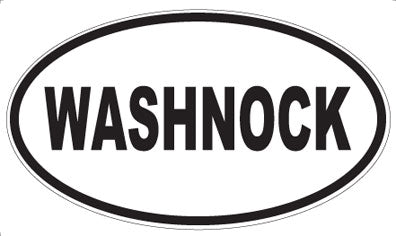 WASHNOCK - Oval Sticker