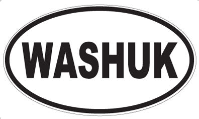 WASHUK - Oval Sticker