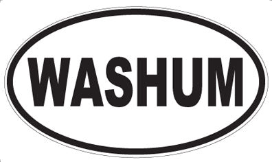 WASHUM - Oval Sticker