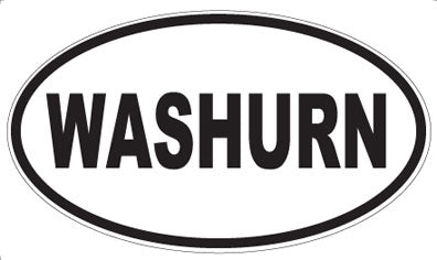 WASHURN - Oval Sticker