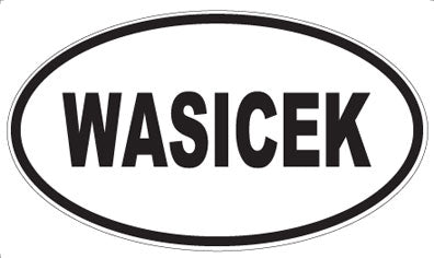 WASICEK - Oval Sticker