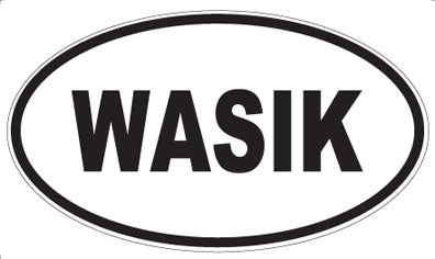 WASIK - Oval Sticker