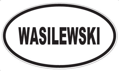 WASILEWSKI - Oval Sticker