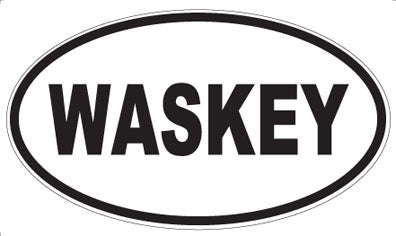 WASKEY - Oval Sticker