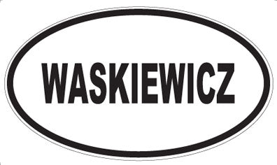 WASKIEWICZ - Oval Sticker