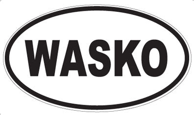 WASKO - Oval Sticker