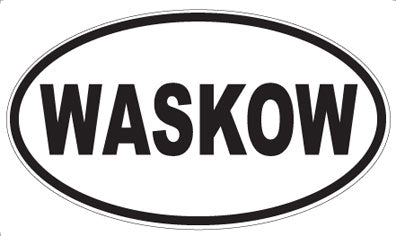 WASKOW - Oval Sticker