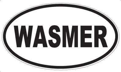 WASMER - Oval Sticker