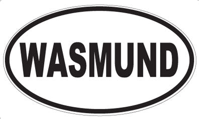 WASMUND - Oval Sticker