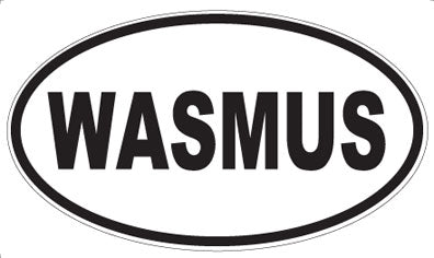 WASMUS - Oval Sticker