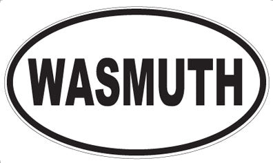 WASMUTH - Oval Sticker