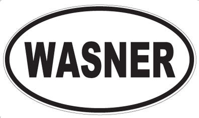 WASNER - Oval Sticker