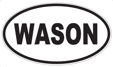 WASON - Oval Sticker