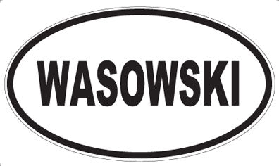 WASOWSKI - Oval Sticker
