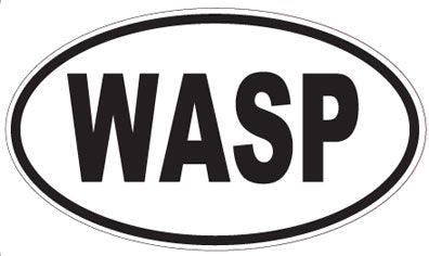 WASP - Oval Sticker