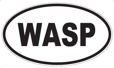 WASP - Oval Magnet