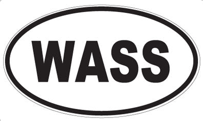WASS - Oval Sticker