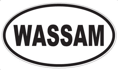 WASSAM - Oval Sticker