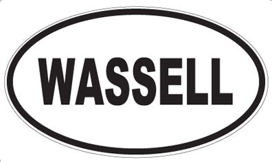 WASSELL - Oval Sticker