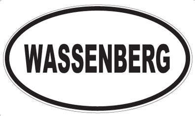 WASSENBERG - Oval Sticker