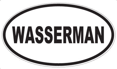 WASSERMAN - Oval Sticker
