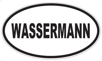 WASSERMANN - Oval Sticker