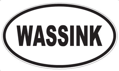 WASSINK - Oval Sticker