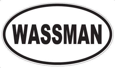 WASSMAN - Oval Sticker
