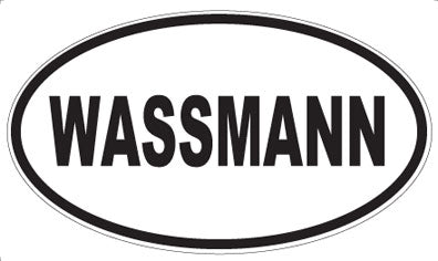 WASSMANN - Oval Sticker