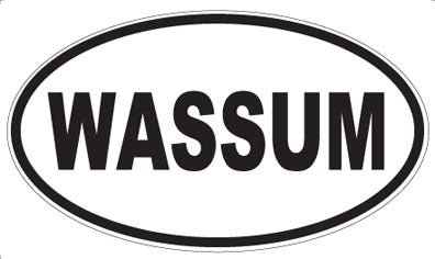 WASSUM - Oval Sticker