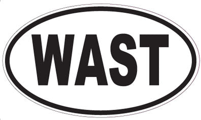 WAST - Oval Sticker